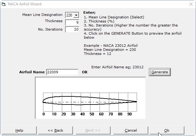 airfoil generator