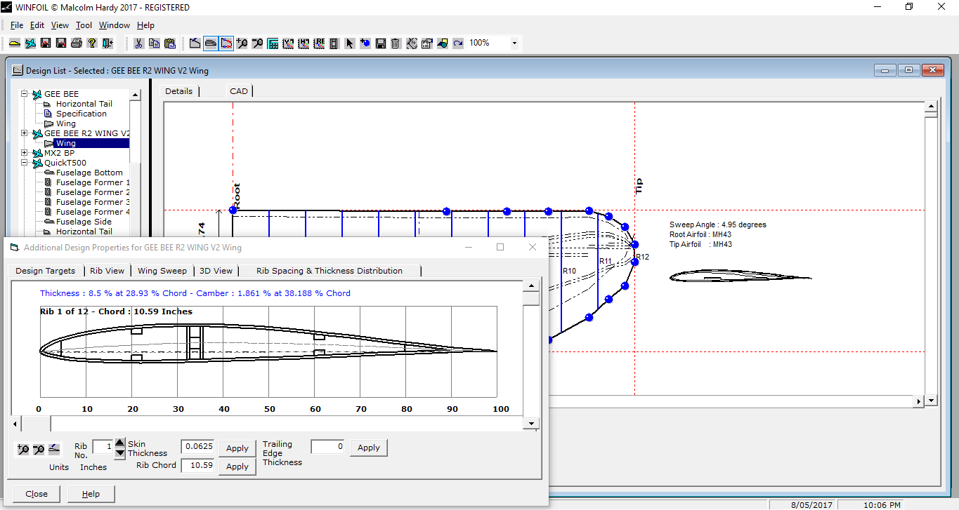 uav airfoil database